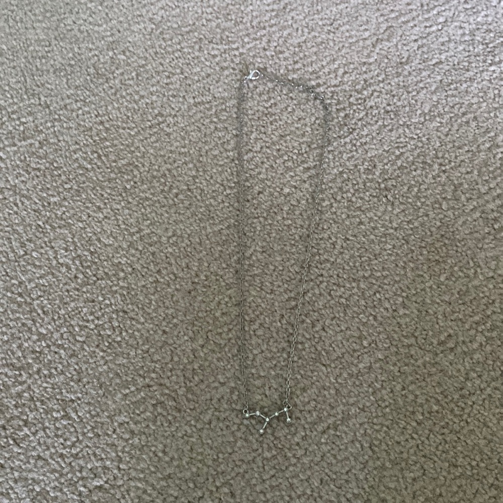 Silver constellation necklace